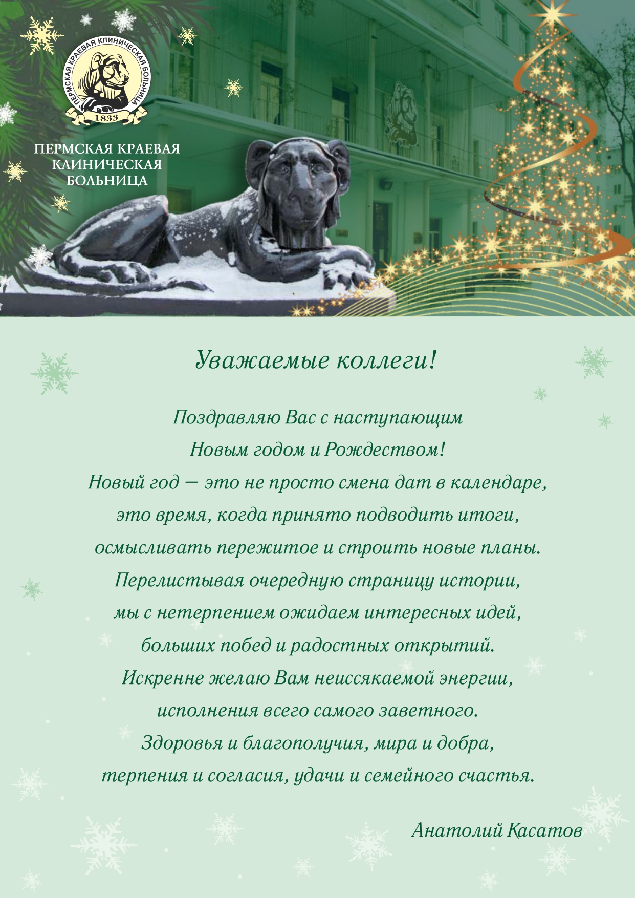 Уважаемые коллеги! Поздравляем Вас с Новым 2023 годом и Рождеством!
